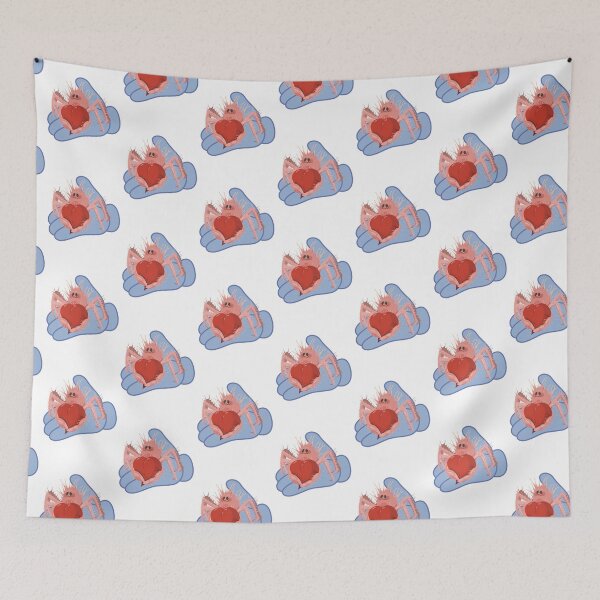 Item preview, Cute Little Royal Crab Holding a Heart in Gloved Hands designed and sold by HannaArtHeart.