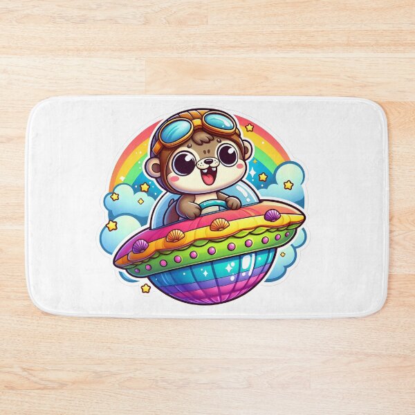 Item preview, UFO Rainbow Otter designed and sold by ArtistEmbrace.