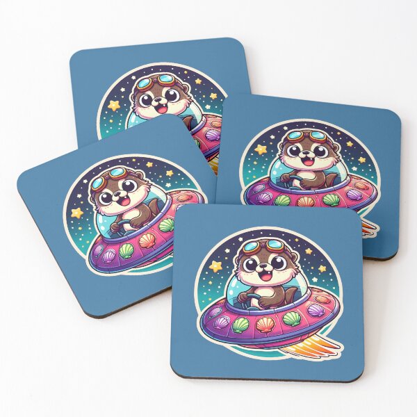 Item preview, UFO Happy Otter designed and sold by ArtistEmbrace.