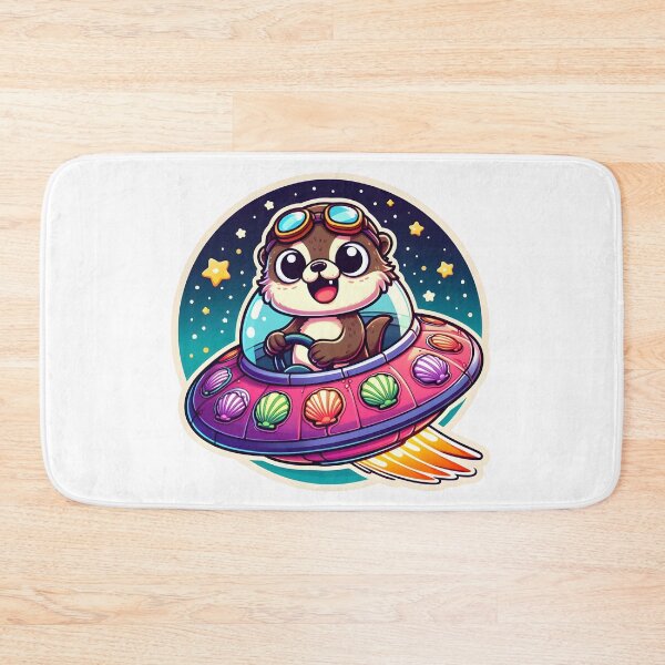 Item preview, UFO Happy Otter designed and sold by ArtistEmbrace.