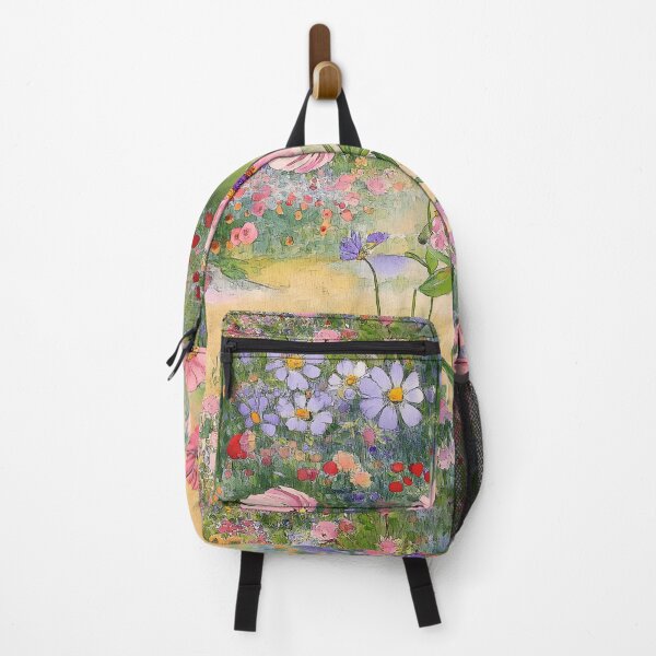 Item preview, Walking in Poppy field and colorful flower garden designed and sold by P&U Fabric.