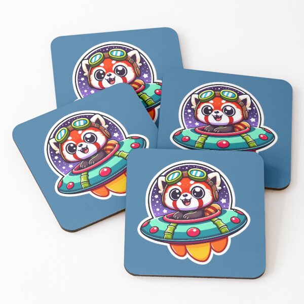 Item preview, UFO Baby Red Panda designed and sold by ArtistEmbrace.