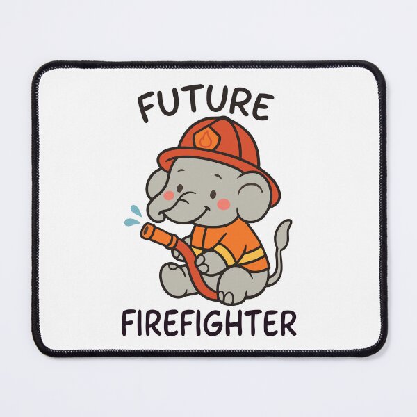 Item preview, Cute Elephant Future Firefighter Kids fun designed and sold by HandicraftArt.