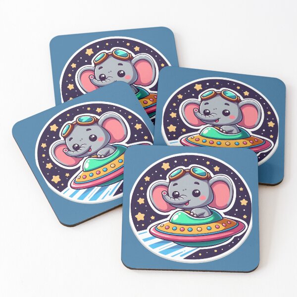 Item preview, UFO Happy Elephant designed and sold by ArtistEmbrace.