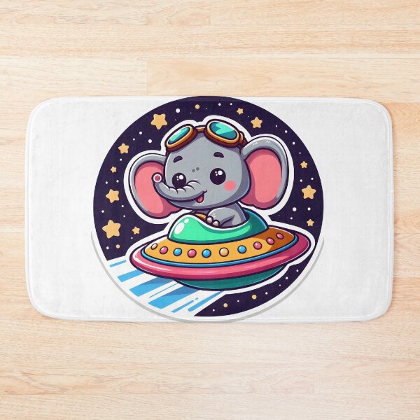 Item preview, UFO Happy Elephant designed and sold by ArtistEmbrace.