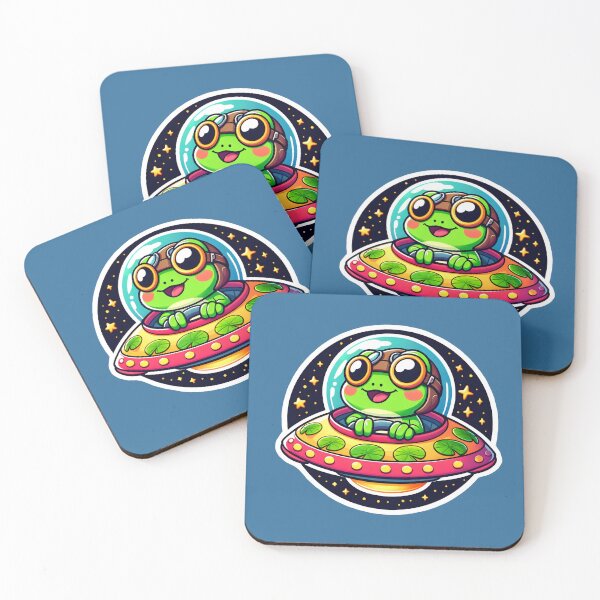 Item preview, UFO Happy Frog designed and sold by ArtistEmbrace.