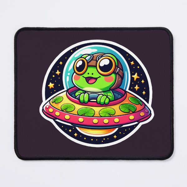 Item preview, UFO Happy Frog designed and sold by ArtistEmbrace.