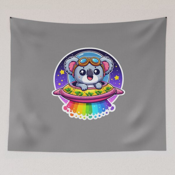 Item preview, UFO Rainbow Koala designed and sold by ArtistEmbrace.