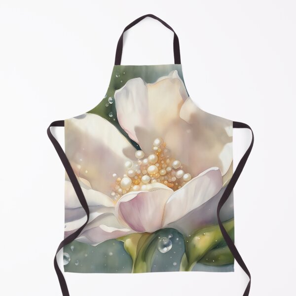Item preview, White Flower and Waterdrops designed and sold by CalmnessbyChoice.
