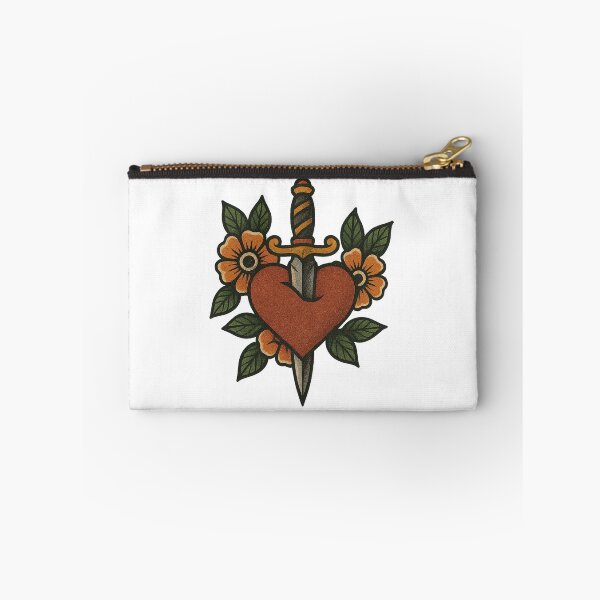 Item preview, Heart Pierced by Dagger with Flowers designed and sold by IllustrifyArts.