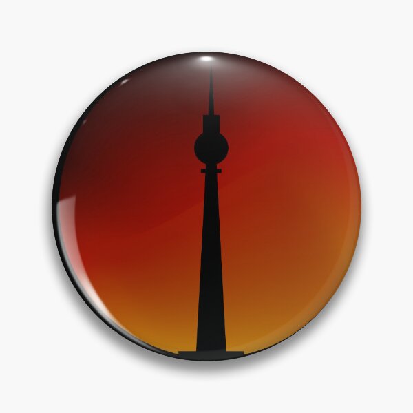 Item preview, Berlin TV Tower Silhouette with red, Yellow and black  designed and sold by Playporium.