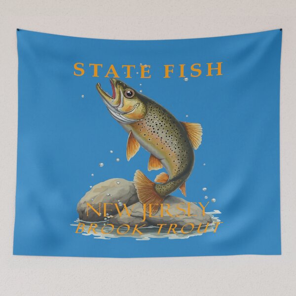 Item preview, New Jersey Territory Fish The Brook Trout designed and sold by taiche.