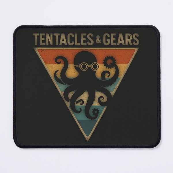 Item preview, Tentacle Tackles – Steampunk Octopus with Gears designed and sold by ForestPainter.