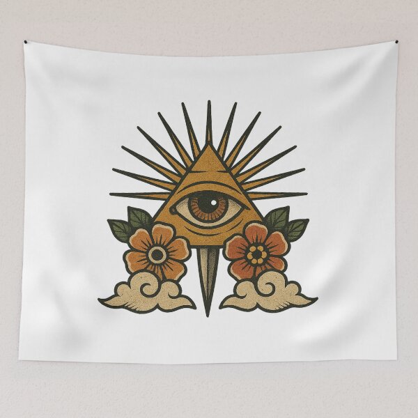 Item preview, All Seeing Eye Pyramid designed and sold by IllustrifyArts.