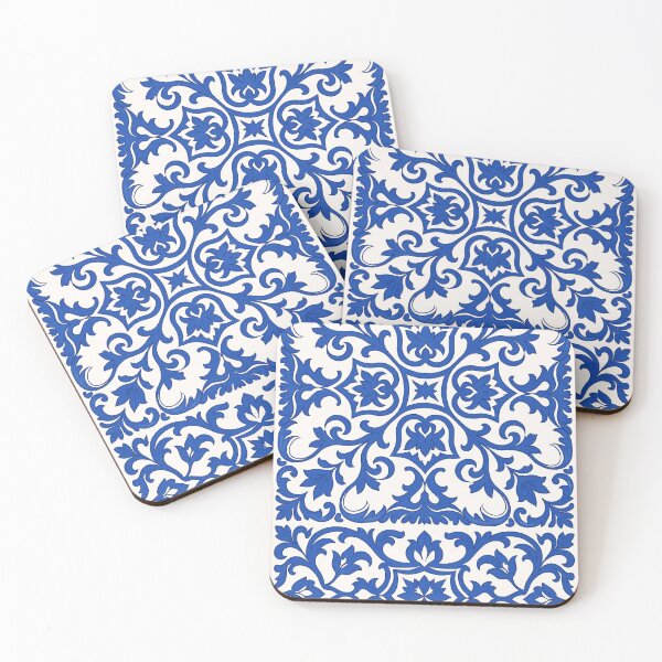 Item preview, Classic Mediterranean Blue Tile Pattern Design designed and sold by weirdfishes123.