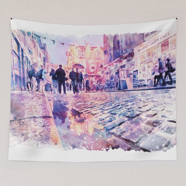 Item preview, Temple Bar in the Rain designed and sold by caracatita75.