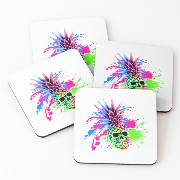 Item preview, Neon Pineapple Skull  designed and sold by NicMacTees.
