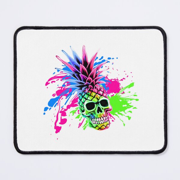 Item preview, Neon Pineapple Skull designed and sold by NicMacTees.