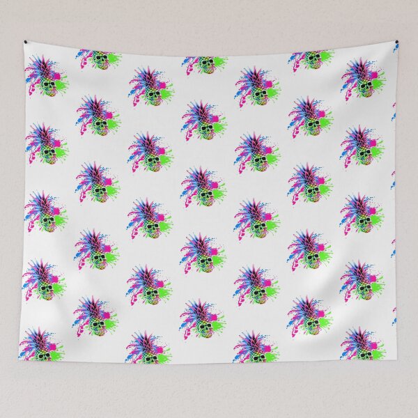 Item preview, Neon Pineapple Skull  designed and sold by NicMacTees.