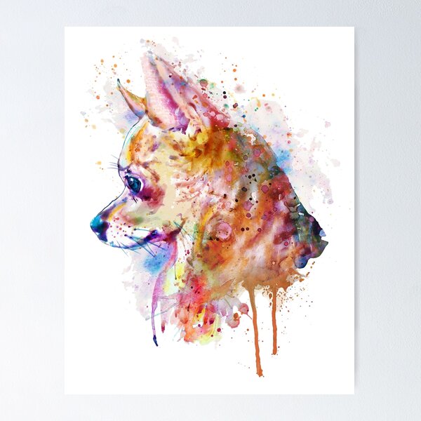 Item preview, Vibrant Chihuahua Side Profile designed and sold by caracatita75.