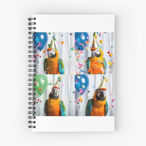 Item preview, Funny Parrot in Party Hat – Tropical Bird Birthday Celebration designed and sold by RockFireMerch.