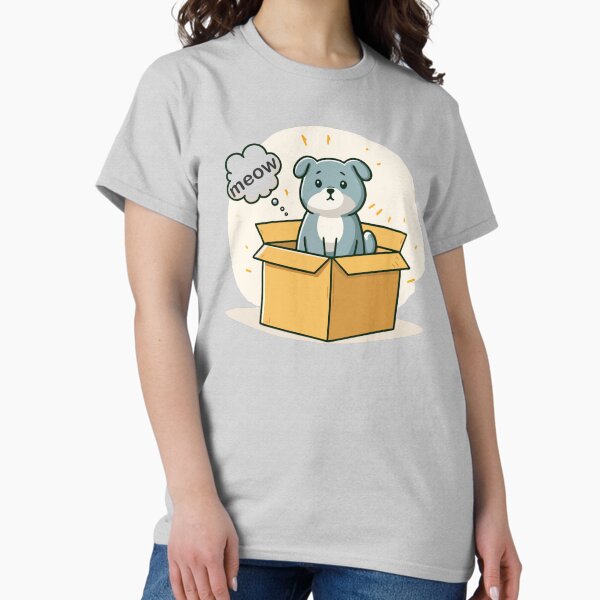 Item preview, Dog In Box T-Shirt designed and sold by flowful.
