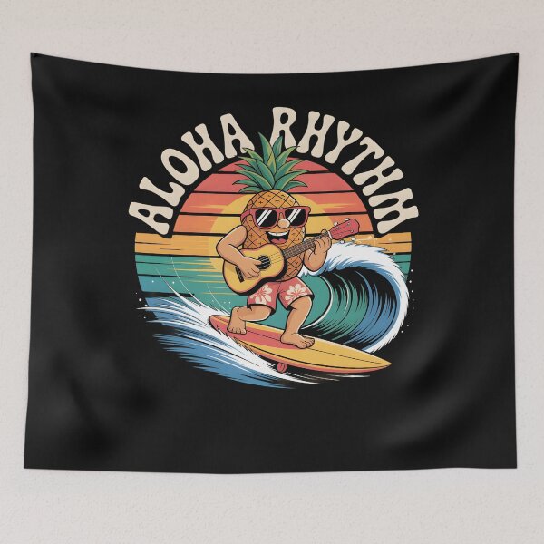 Item preview, Surfer Ukulele Pineapple Surfing Aloha Men Women designed and sold by clothesy7.