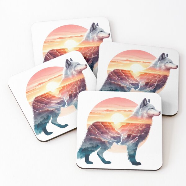 Item preview, Grand Canyon Guardian Wolf designed and sold by TeetasticBtque.