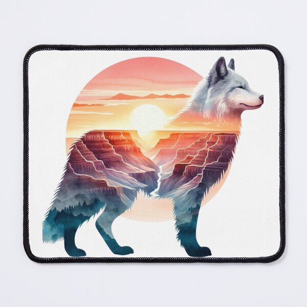 Item preview, Grand Canyon Guardian Wolf designed and sold by TeetasticBtque.