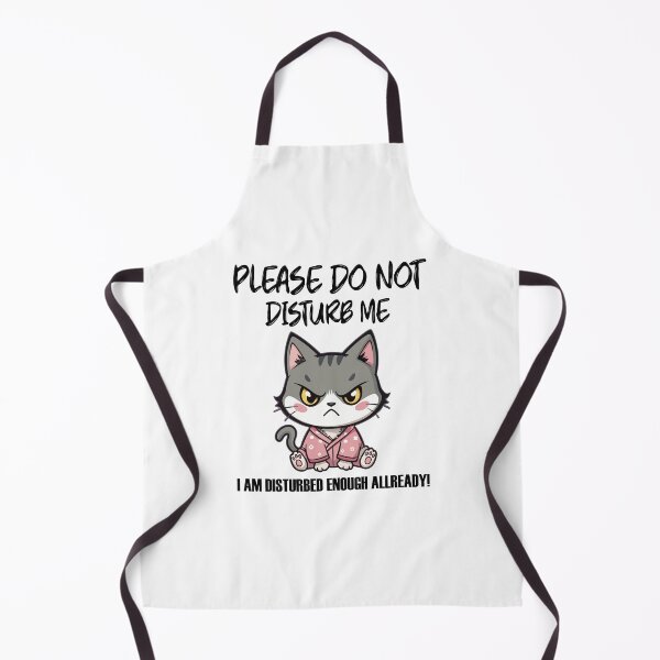Item preview, Do not disturb me I am disturbed enough allready an angry funny cat designed and sold by Trenddesigns24.