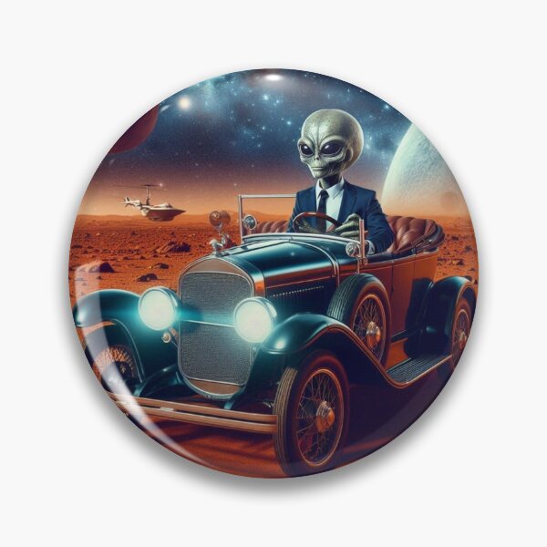 Artikelvorschau, Alien und Oldtimer entworfen und verkauft von Dogandesighn.