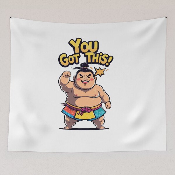 Item preview, sumo wrestler "You can do it!" designed and sold by Svetlanhcik.