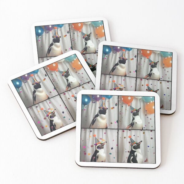 Item preview, Birthday Party Penguin in a Party Hat – Funny Celebration designed and sold by RockFireMerch.