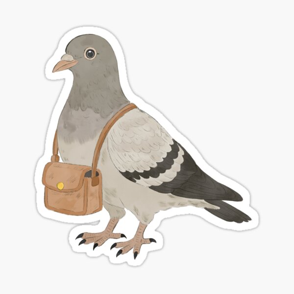 Item preview, Postal pigeon designed and sold by PuffyFeathers.