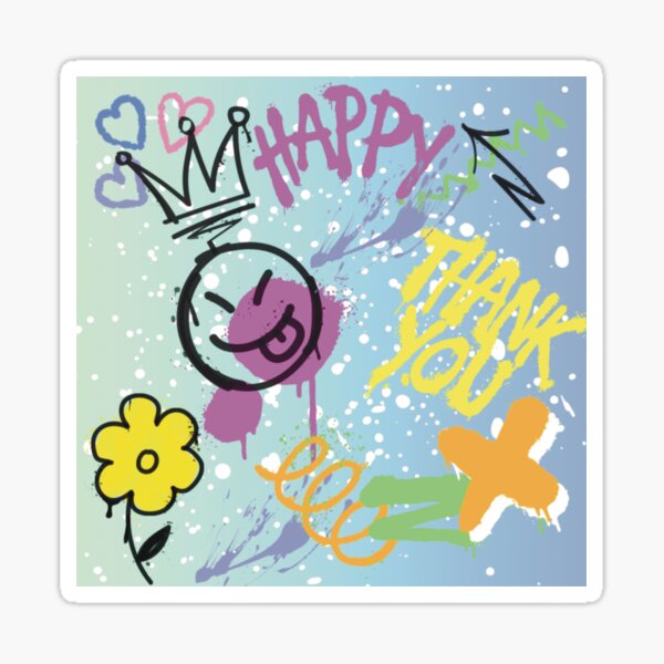 Aperçu de l'œuvre Happy Graff créée et vendue par Ink&Soul - Juan-Art7.