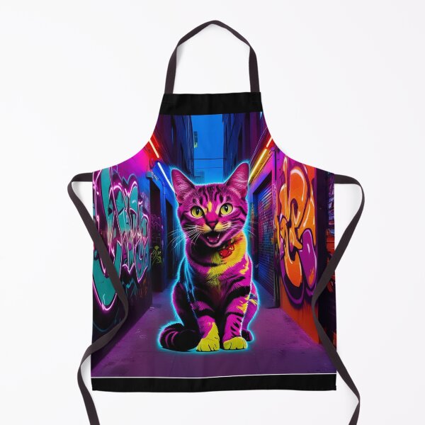 Item preview, Neon Graffiti Cat designed and sold by NicMacTees.