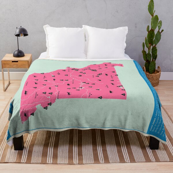Item preview, Missouri National & State Parks Illustrated Map - Pink designed and sold by FinlayMcNevin.