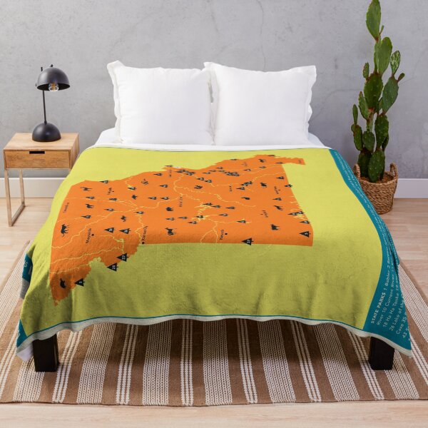 Item preview, Missouri National & State Parks Illustrated Map - Orange designed and sold by FinlayMcNevin.