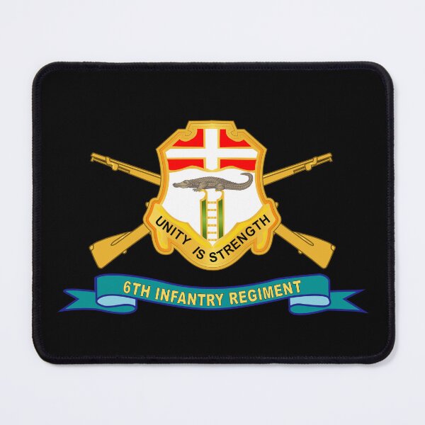 Item preview, Army - 6th Infantry Regiment - DUI w Br - Ribbon X 300 designed and sold by Military Insignia Products.