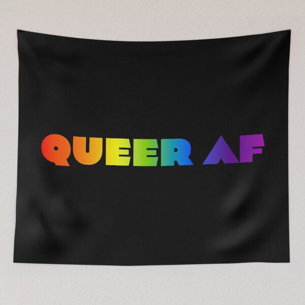 Item preview, Queer AF V2 - Rainbow designed and sold by sillyjess.