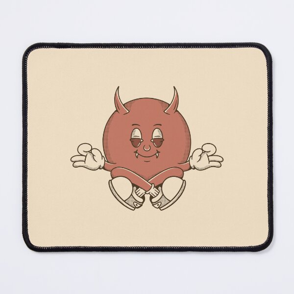 Item preview, Devil character in meditation pose designed and sold by adipra.