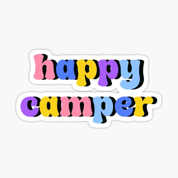 Item preview, happy camper designed and sold by designing01Ar3.
