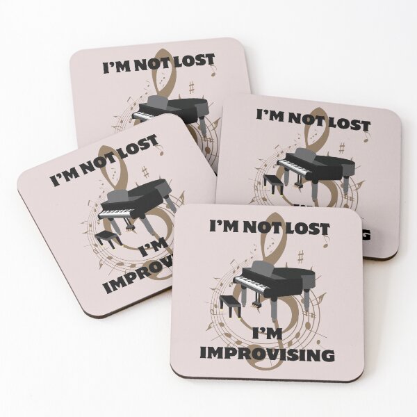 Item preview, I'M NOT LOST, I'M IMPROVISING - PIANO PLAYER designed and sold by Pourtonanniv.