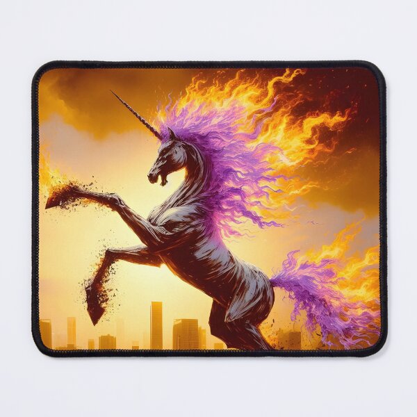 Item preview, Fire Unicorn, Ai Generated Art  designed and sold by ACC .
