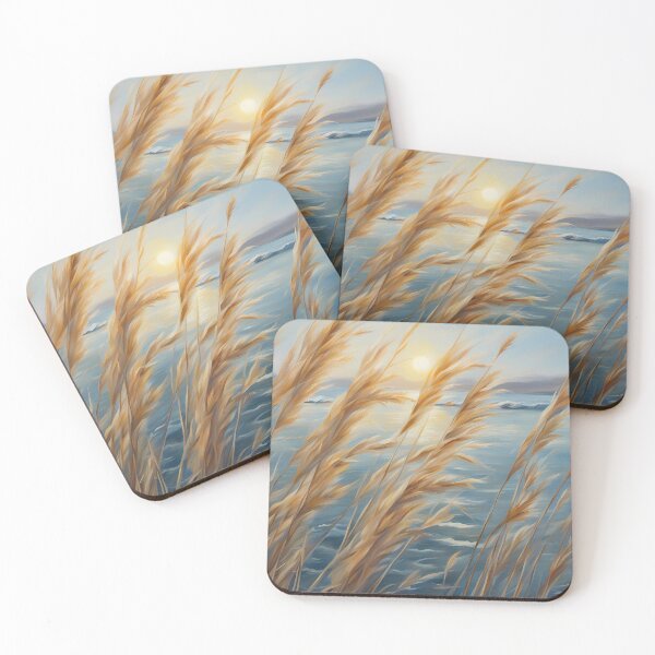 Item preview, Yellow Reeds at Sunrise designed and sold by CalmnessbyChoice.