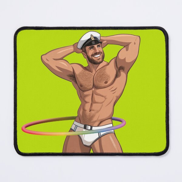 Item preview, Captain of desire shaking the pride hula hoop designed and sold by gayishdesign.