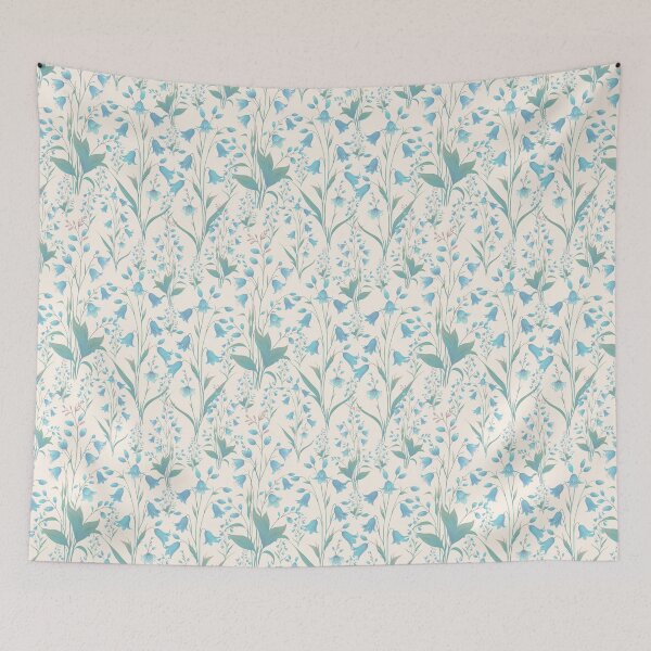Item preview, Bluebells Blue and Cream designed and sold by SilverPegasus.