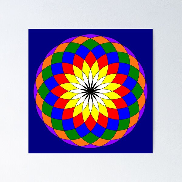 Item preview, mandala is presented as a vibrant interweaving of geometric shapes, which conveys harmony and unity, take it with you always! designed and sold by rikyfreestyle.
