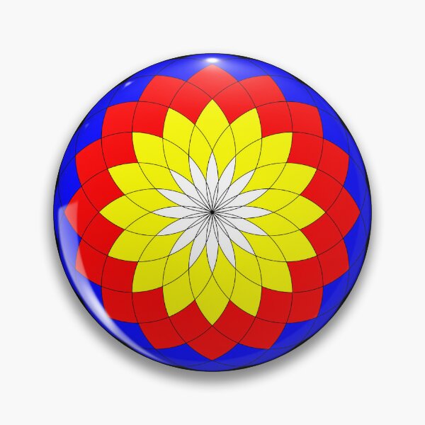 Item preview, mandala is presented as a vibrant interweaving of geometric shapes, which conveys harmony and unity, take it with you always! designed and sold by rikyfreestyle.