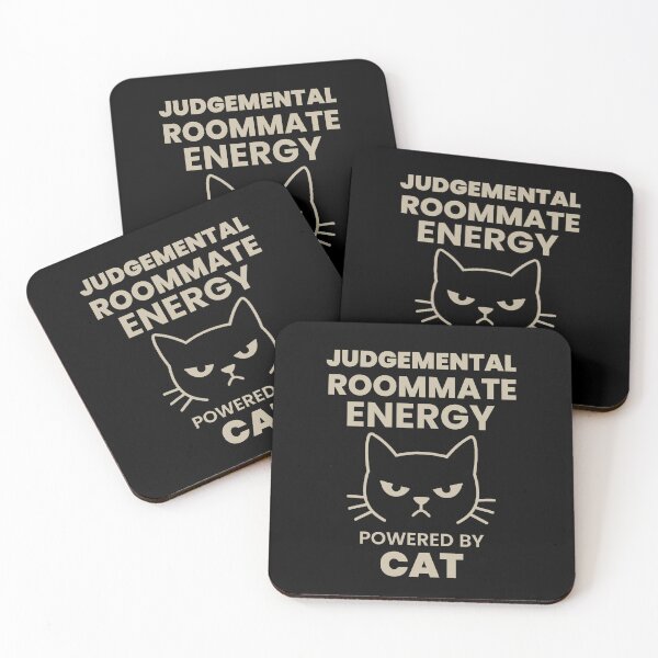 Item preview, Judgmental Roommate Energy: Powered by Cat Style! designed and sold by Zini-ArtStudio.